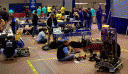 Pit area for FIRST demonstration robots