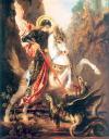 Saint George slays the dragon by Gustave Moreau