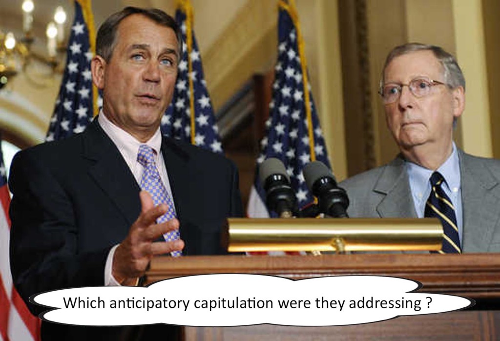 Boehner and McConnell speak at a news conference about the U.S. debt ceiling crisis, at the U.S. Capitol in Washington